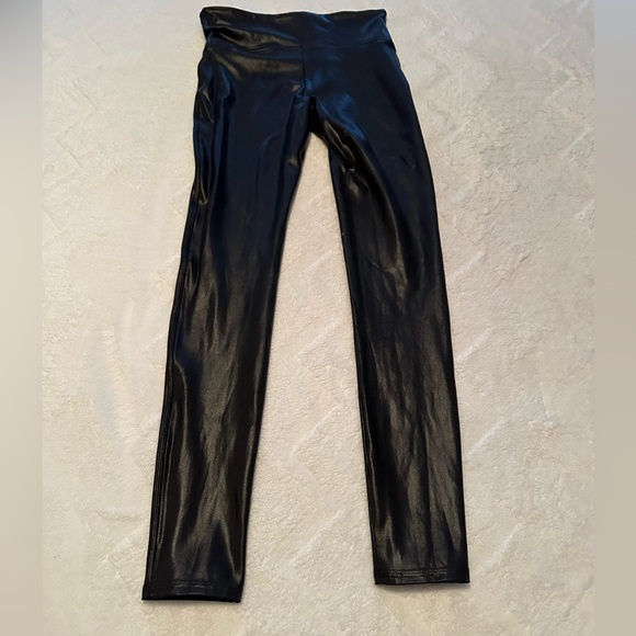 SPANX Pants - SPANX Black Faux Leather Leggings